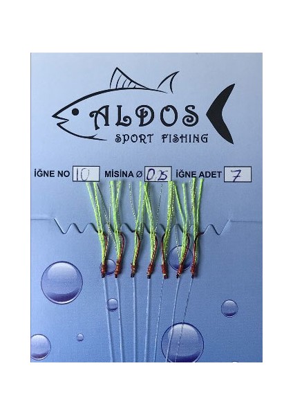 Çapari İstavrit Çaparisi 10 no kırmızı 7 iğneli