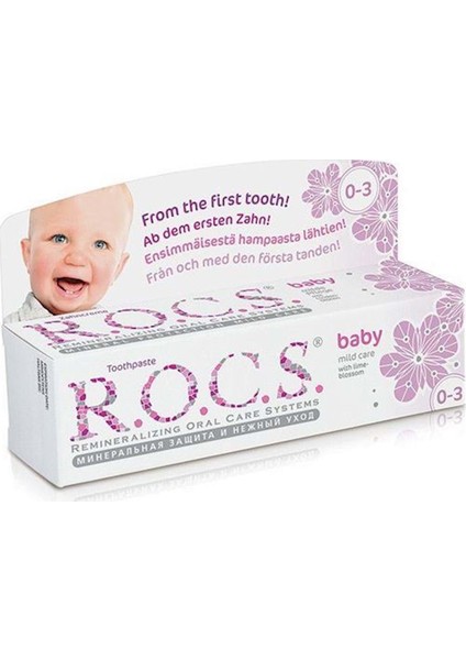 R.o.c.s Baby Ihlamur Özlü Diş Macunu (Bebek Diş Macunu) 40 gr