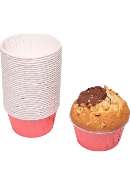 Pembe Muffin Kabı 50X39 25'li