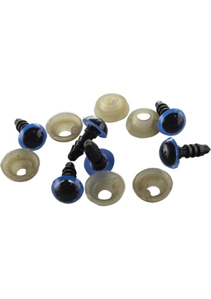 10 Çift 10 mm Mavi Amigurumi Gözü