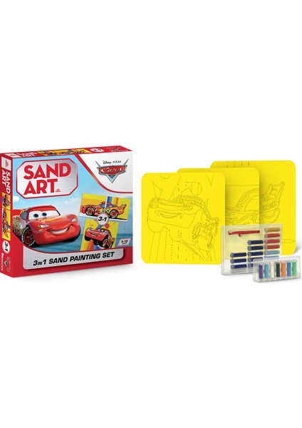 Sand Art Disney Cars Kum Boyama Seti