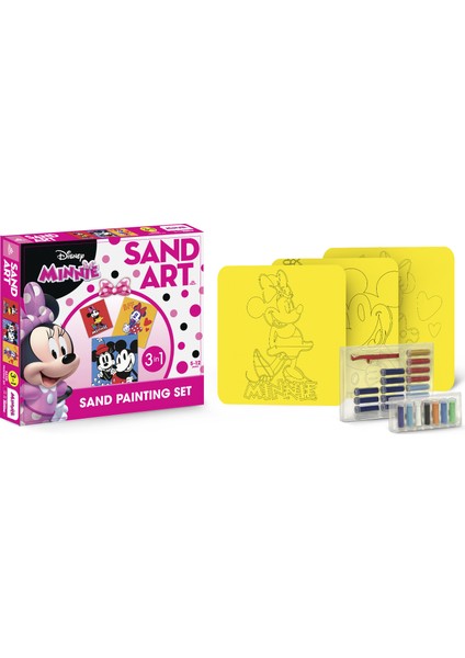 Red Castle Kum Boyama Aktivite Seti Minnie (3'ü 1 Arada_disney  YKL-102)