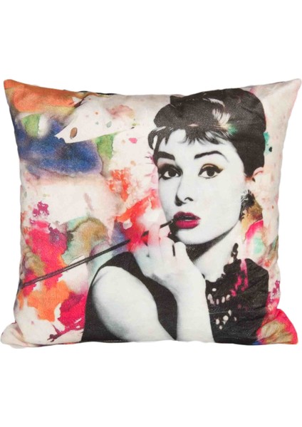 Audrey Hepburn 45X45 Kare Kırlent