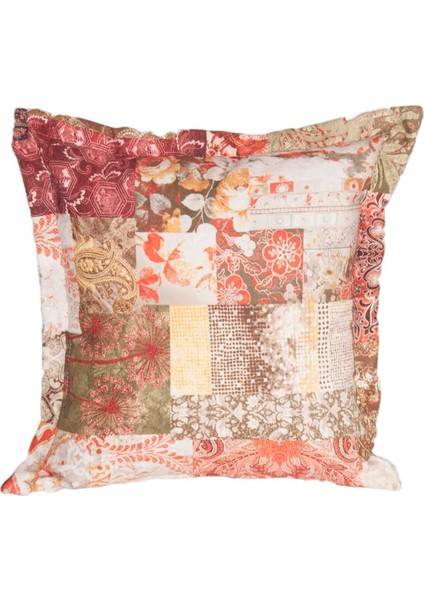 Patchwork Desenli 45X45 Kare Kırlent