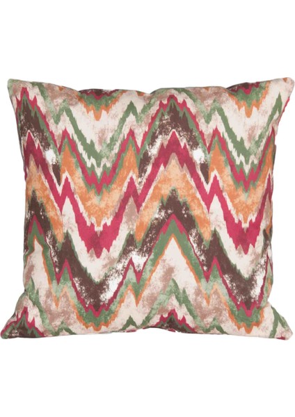 Zigzag Desenli 45X45 Kare Kırlent