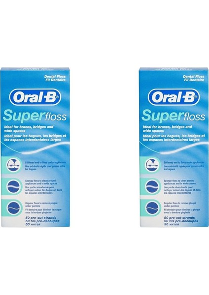 Diş Ipi Super Floss 50 Adet x 2 Kutu