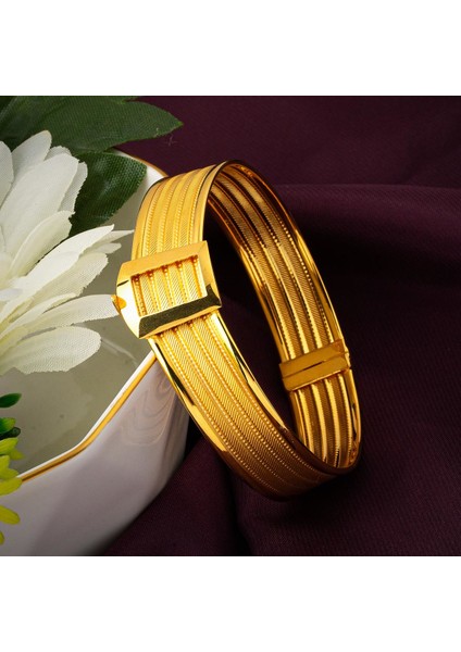 Klasik Hasır Taşsız Kelepçe Altın Bilezik indirimleri