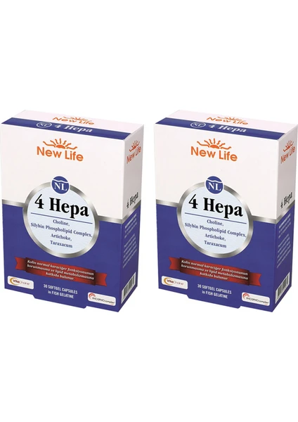 New Life 4 Hepa 30 Yumuşak Kapsül 2 Kutu