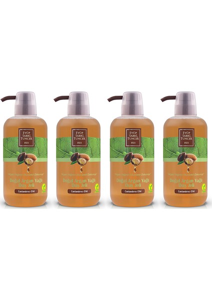Doğal Argan Yağlı Duş Jeli 600 ml x 4 Adet