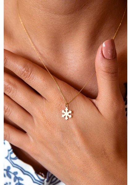 Sade Kar Tanesi Altın Kolye fiyatları