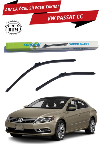 Vw Passat cc Sentinel Araca Özel Ön Silecek Takımı Sağ ve Sol