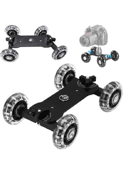 Dslr Makinalar Için Mini Dolly Kit Skater Kamera Arabası fiyatları
