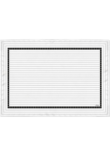 Ekose -2 Amerikan Servis 6'lı Set - 50 x 35 cm.