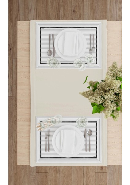 Ekose -2 Amerikan Servis 6'lı Set - 50 x 35 cm. modelleri