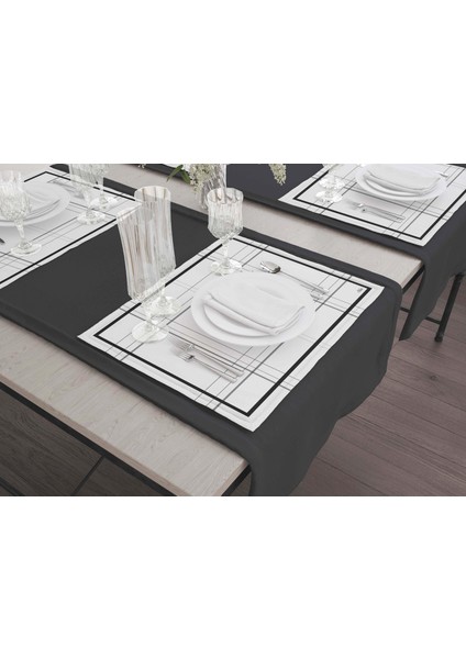 Ekose -3 Amerikan Servis 6'lı Set 50 x 35 cm. fiyatları