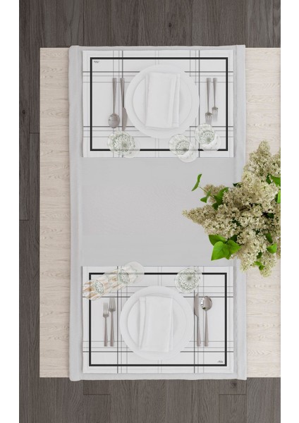 Ekose -3 Amerikan Servis 6'lı Set 50 x 35 cm. modelleri