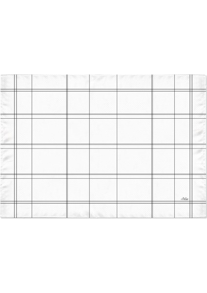 Ekose -4 Amerikan Servis 6'lı Set - 50 x 35 cm.