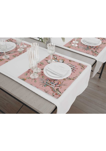 Flower- 1 Amerikan Servis 6'lı Set - 50 x 35 cm. fiyatları