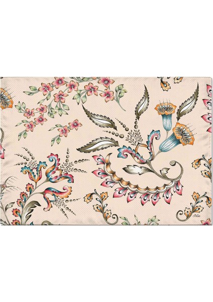 Flower- 2 Amerikan Servis 6'lı Set - 50 x 35 cm.