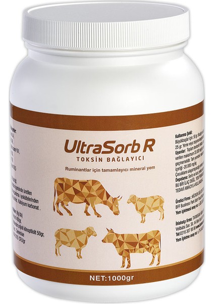 Tarimsan Ultrasorb Ruminant Tamamlayıcı Mineral Yem 1 kg
