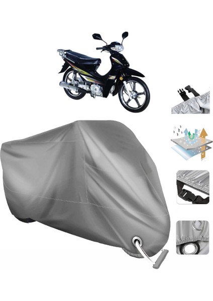 Bisan Motocup 100 Vinleks Motor Brandası Arka Çanta Uyumlu