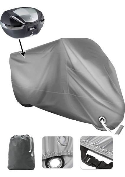 Kral Motor Kr-57 Mille Elektrikli Vinleks Motor Brandası Arka Çanta Uyumlu (Bağlantı Tokalı)