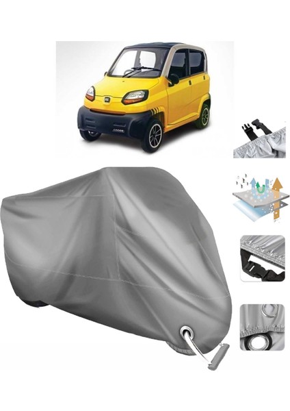 Bajaj Qute Re 60 Vinleks Motor Brandası Arka Çanta Uyumlu