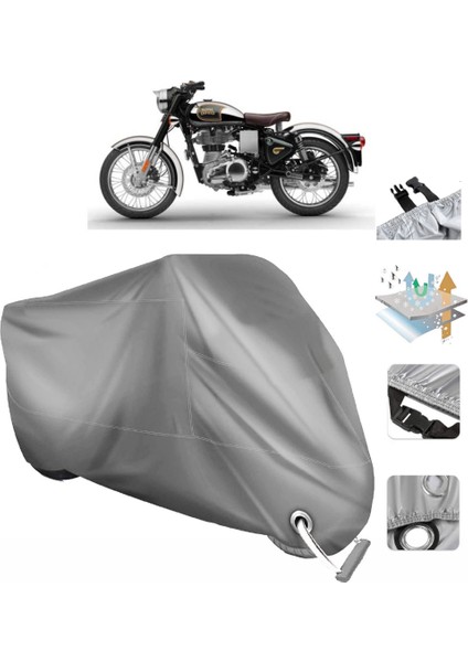 Royal Enfield Classic 500 Vinleks Motor Brandası Arka Çanta Uyumlu fiyatları