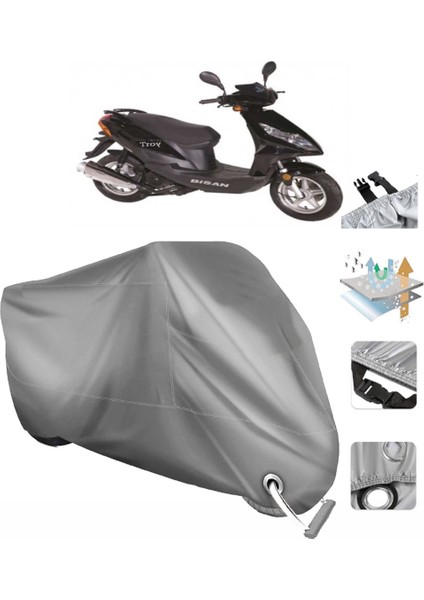 Bisan Troy 100 Vinleks Motor Brandası (Bağlantı, Kilit Uyumlu)