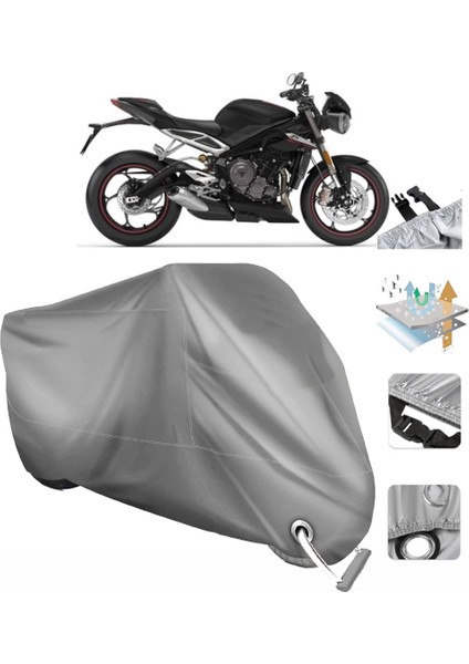 Triumph Street Triple Rs Vinleks Motor Brandası Arka Çanta Uyumlu