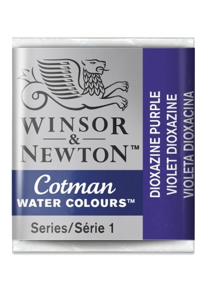 : Cotman Sulu Boya : Yarım Tablet : Dioxazine Violet 231