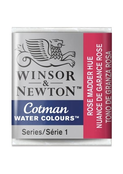 Winsor & Newton : Cotman Sulu Boya : Yarım Tablet : Rose Madder Hue 580