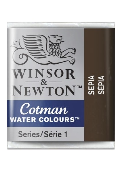 : Cotman Sulu Boya : Yarım Tablet : Sepia 609