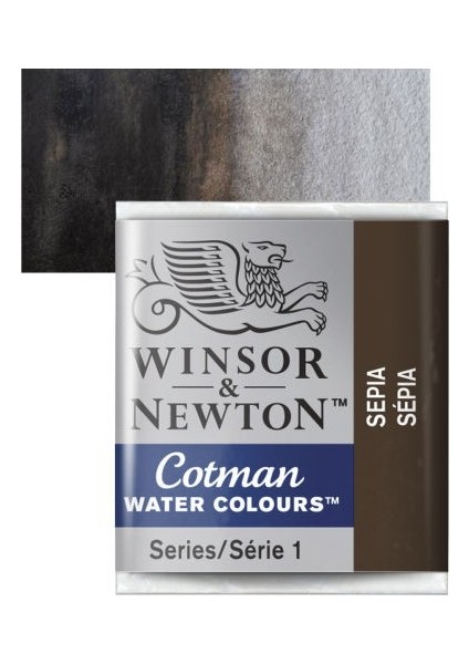: Cotman Sulu Boya : Yarım Tablet : Sepia 609