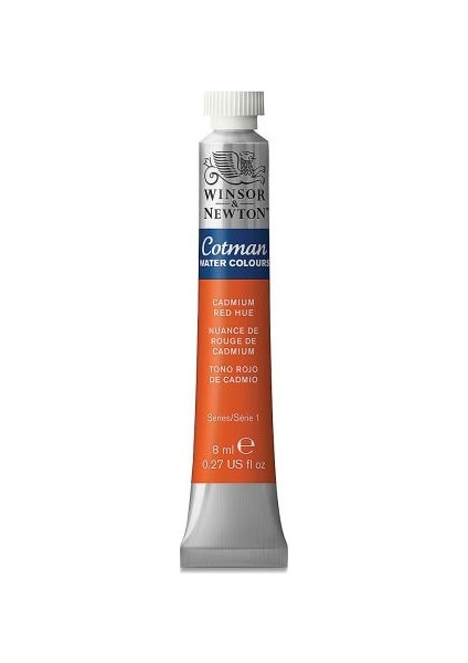 : Cotman Tüp Sulu Boya : 8 ml : Cadmium Red Hue 095