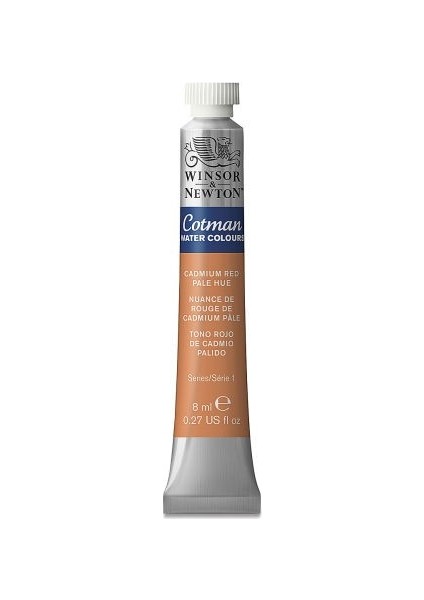 : Cotman Tüp Sulu Boya : 8 ml : Cadmium Red Pale Hue 103