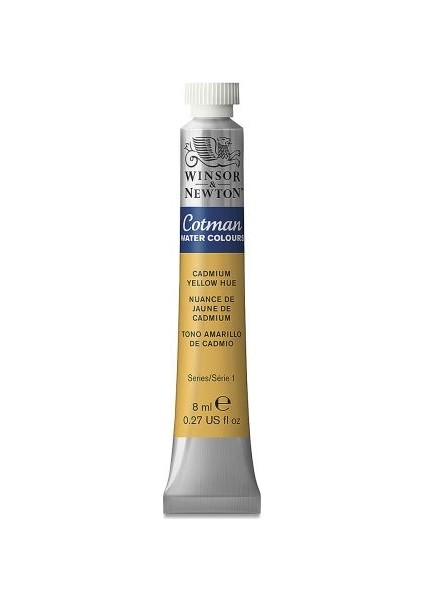 Winsor & Newton : Cotman Tüp Sulu Boya : 8 ml : Cadmium Yellow Hue 109