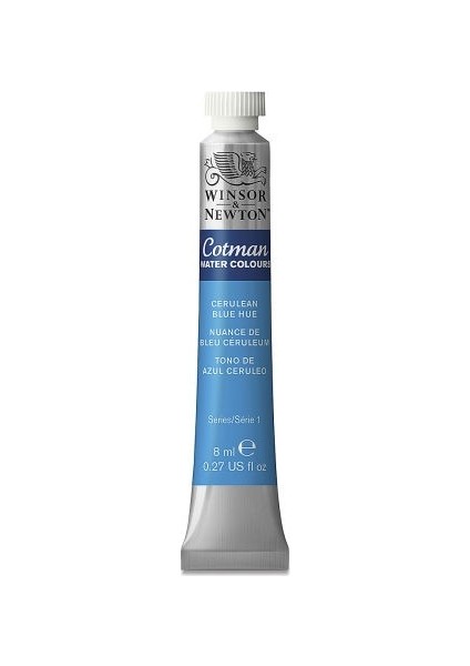 Winsor & Newton : Cotman Tüp Sulu Boya : 8 ml : Cerulean Blue Hue 139