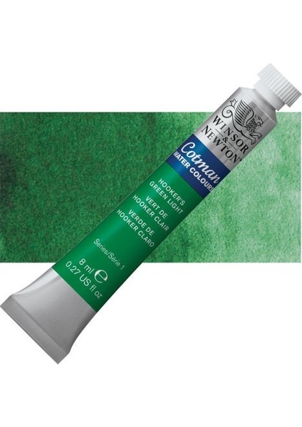 Winsor & Newton : Cotman Tüp Sulu Boya : 8 ml : Hooker's Green Light 314