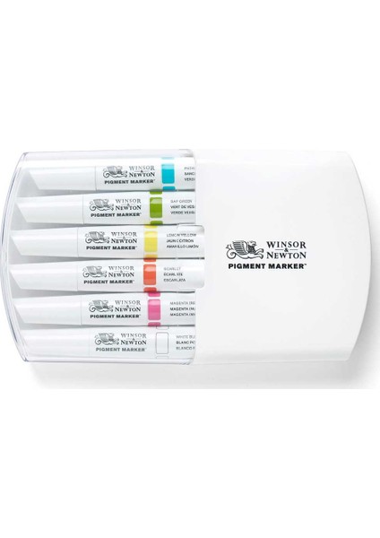 : Pigment Marker : Güçlü Tonlar Seti 6 Renk