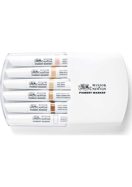 : Pigment Marker : Ten Renkleri Seti 6 Renk