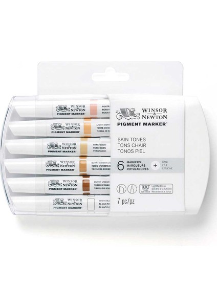 : Pigment Marker : Ten Renkleri Seti 6 Renk