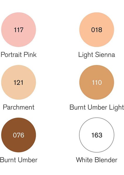: Pigment Marker : Ten Renkleri Seti 6 Renk