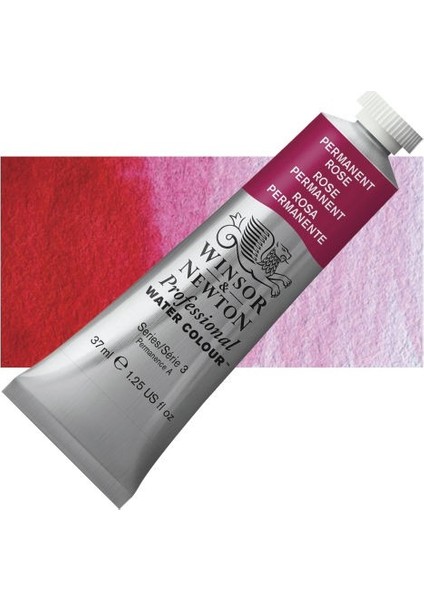 Winsor & Newton : Professional : Tüp Sulu Boya : 37 ml : Permanent Rose 502 S.3