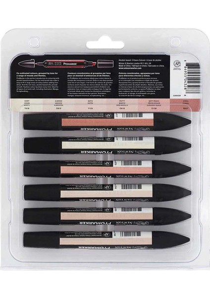 : Promarker Ten Renkleri Seti 6 Renk