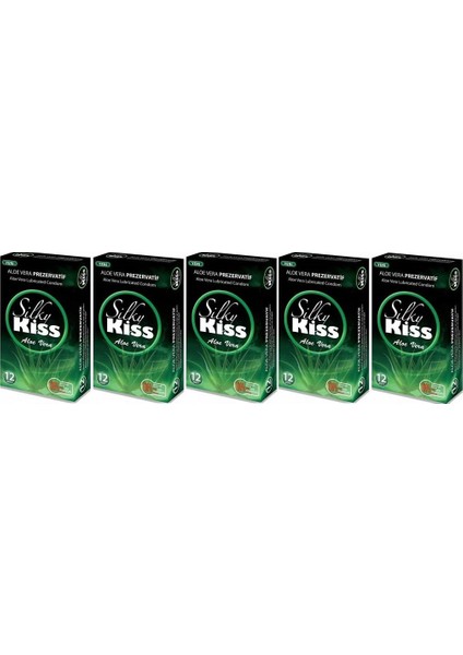 Aloe Vera Kondom Prezervatif 12'li 5 Paket (60 Adet)