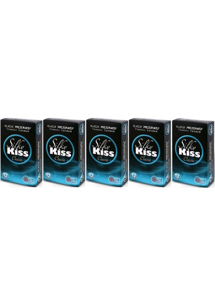Kondom Klasik Prezervatif 12'li 5 Paket (60 Adet)