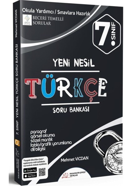 Paragrafın Şifresi Yayınları 7.Sınıf Türkçe Soru Bankası