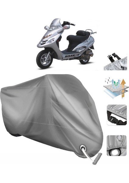 Bisan Pasific 150 Vinleks Motor Brandası Arka Çanta Uyumlu
