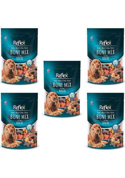 Semi Moist Kemik Mix Köpek Ödül Maması 150 gr 5 Adet